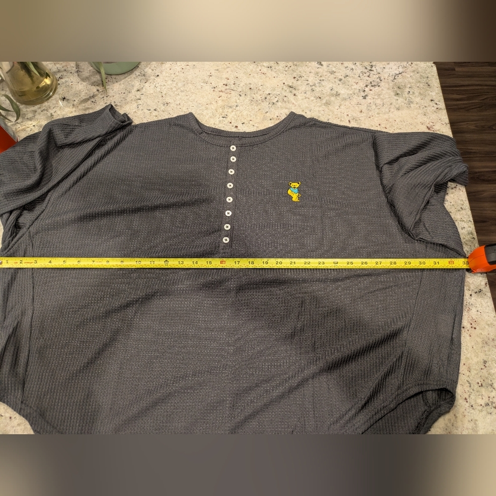 Grateful Dead x Section 119 XL Waffle Henley Dancing Bear NWOT ⚡ Official Licens - Picture 5 of 10